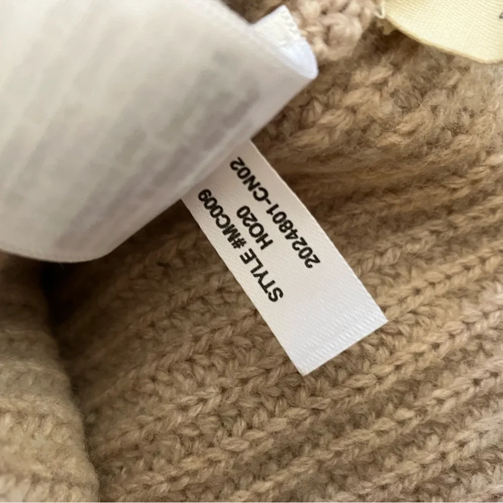 Madewell Tipped Forrest V-Neck Oversized Wool-Blend Sweater Medium - Picture 9 of 9